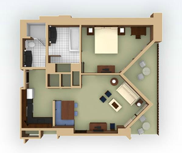 aulani 1bedroom layout